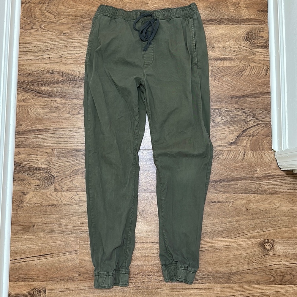 American Eagle navy green joggers, small, flex